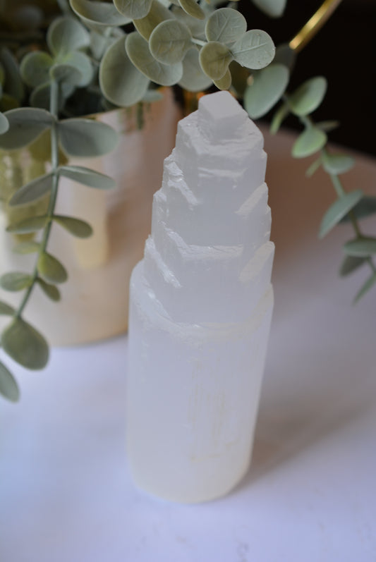 Selenite Tower 20cm image 1