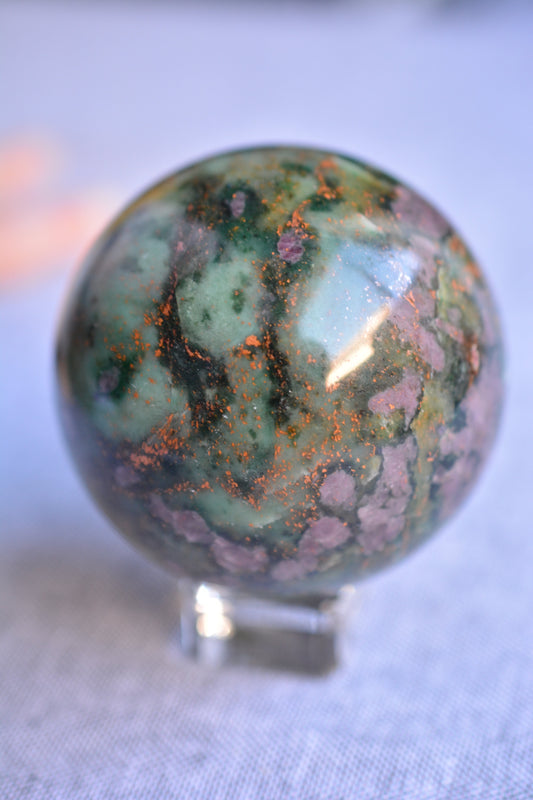 Ruby Zoisite | Sphere image 1