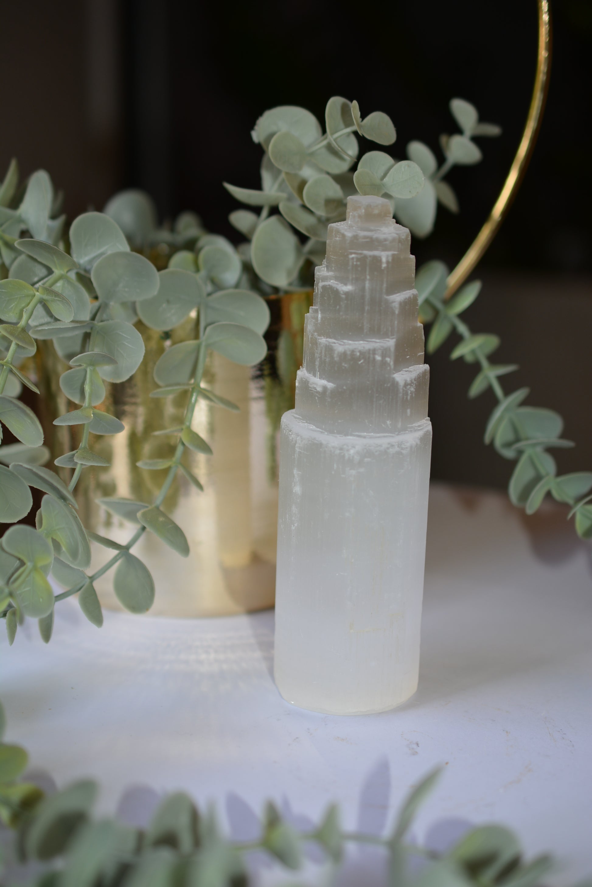Selenite Tower 20cm image 0
