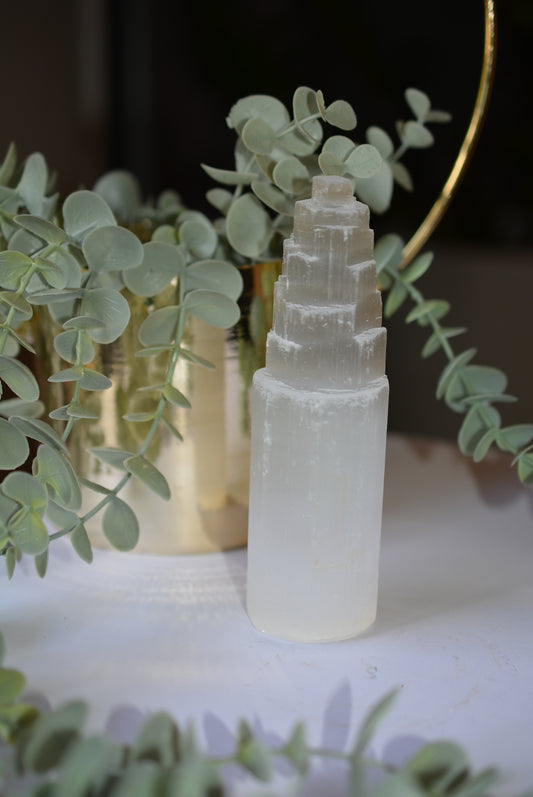 Selenite Tower 20cm image 0