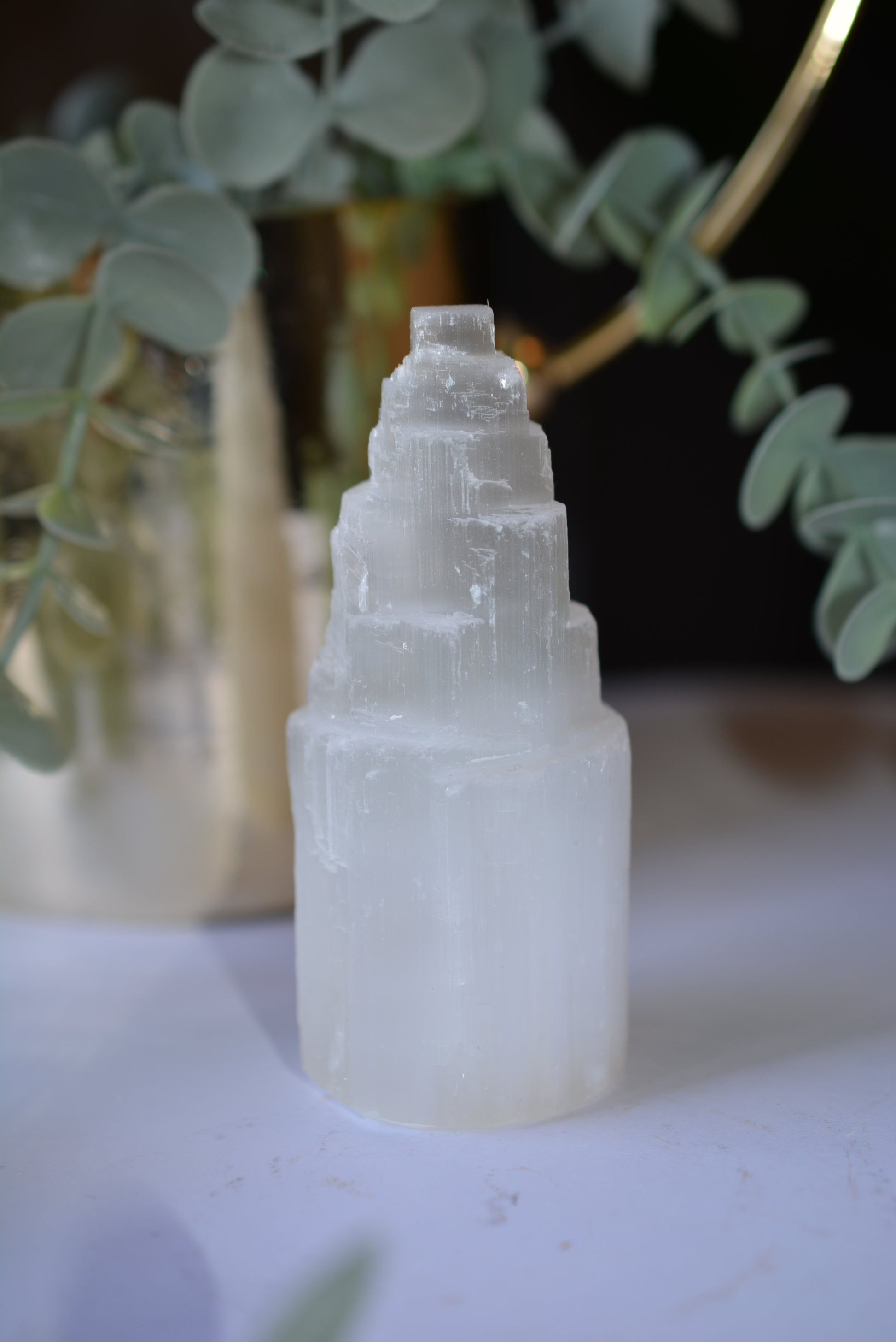 Selenite (Satin Spar) | 10 cm Tower image 0