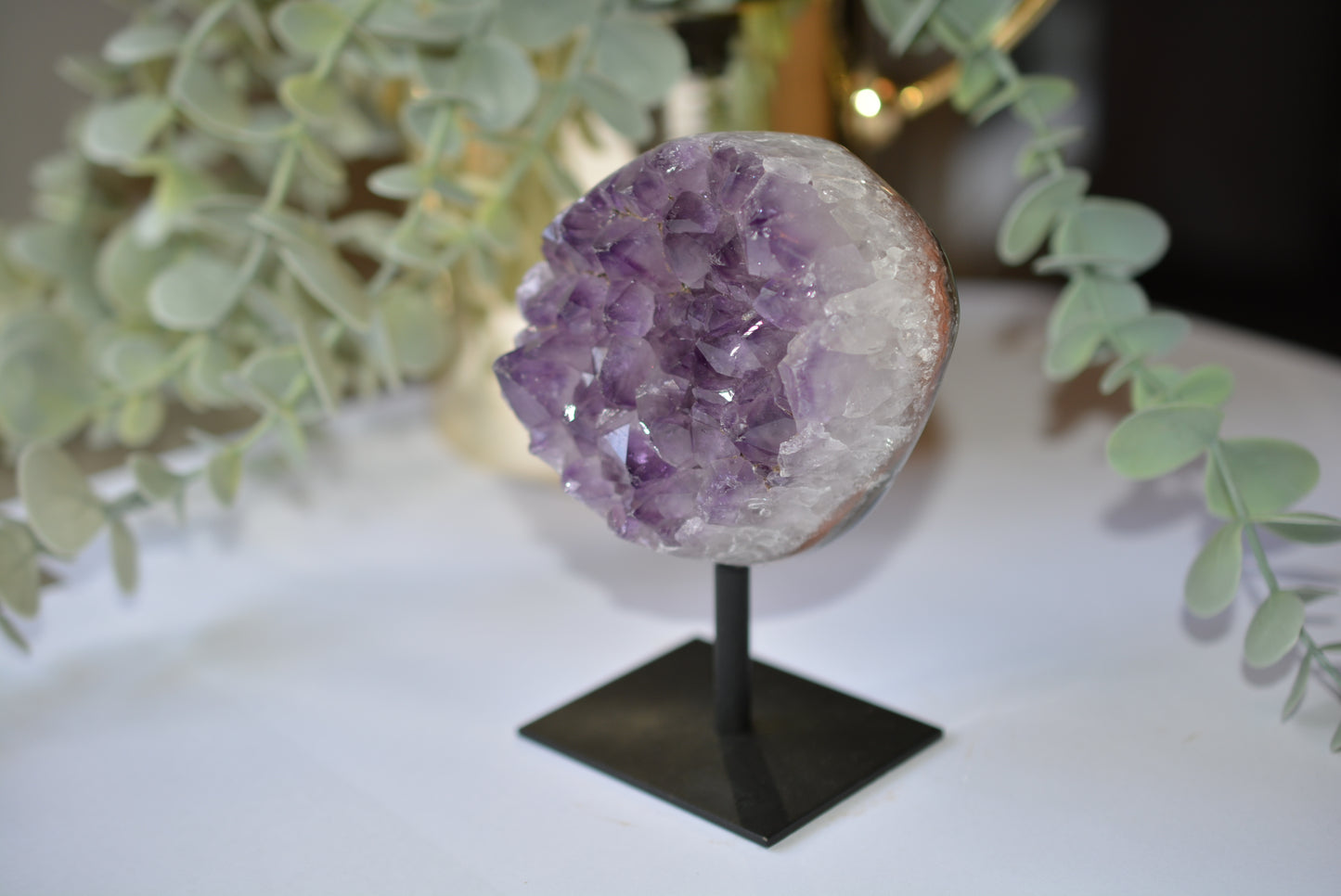 Amethyst | Cluster on Stand Round image 0