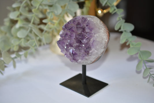 Amethyst | Cluster on Stand Round image 0