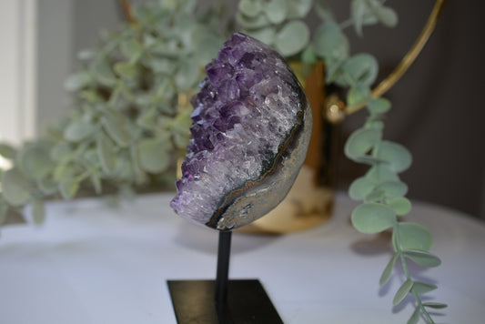Amethyst Cluster on Stand Oval image 1
