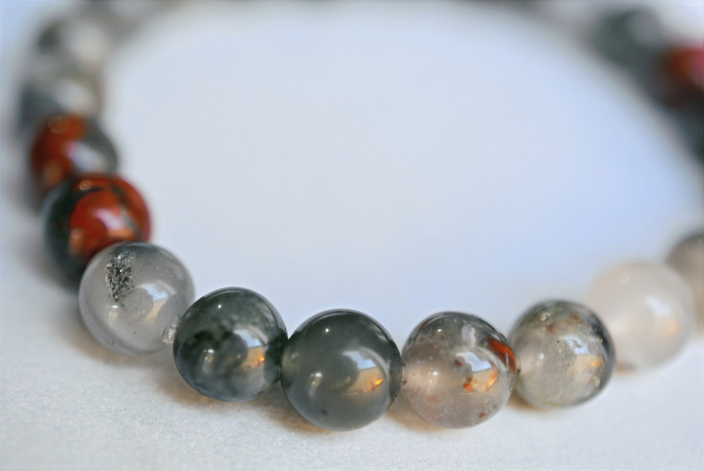 African Bloodstone | 8mm Bracelet image 1