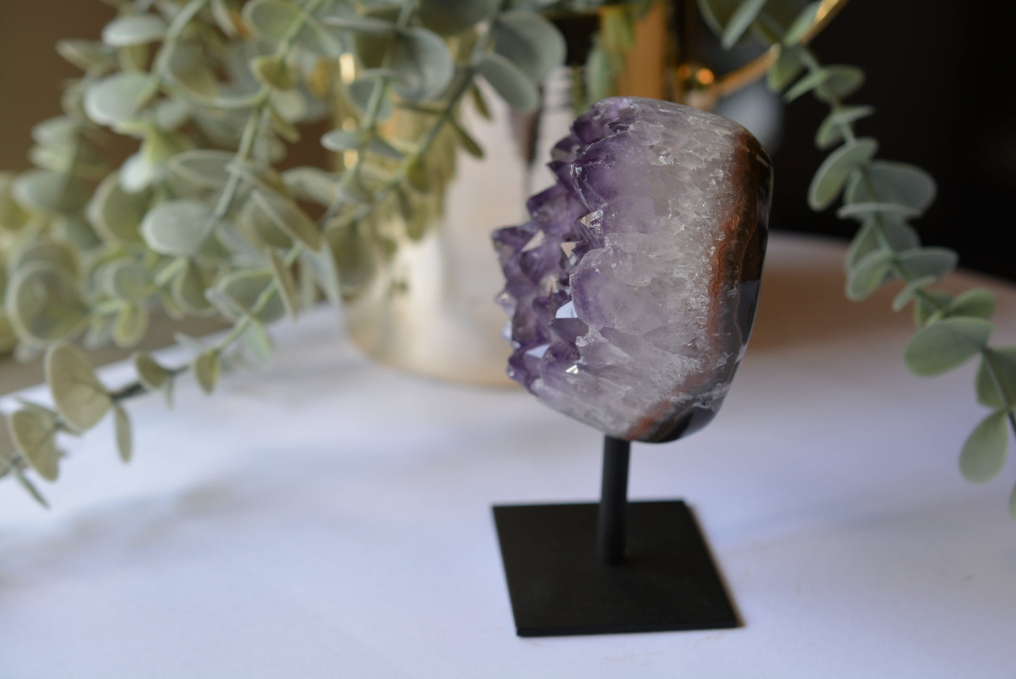 Amethyst | Cluster on Stand Round image 3