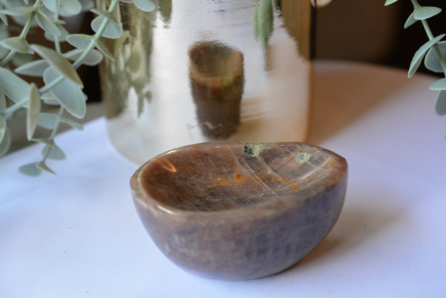 Black Moonstone | Bowl Egg Shape image 0