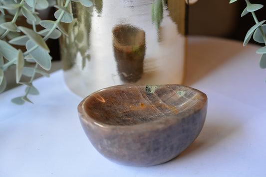 Black Moonstone | Bowl Egg Shape image 0