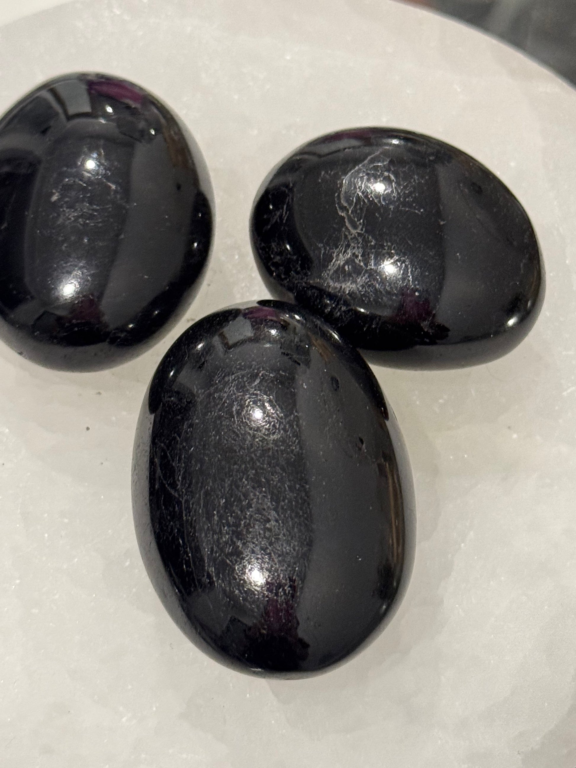 Black Obsidian Palm Stone image 0